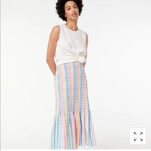 NWT Jcrew smocked skirt